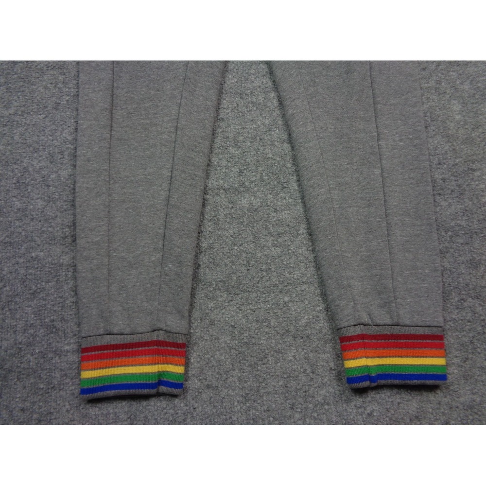 Aviator Nation Sweatpants Womens S Gray Neon Striped Classic Comfort - Picture 3 of 12